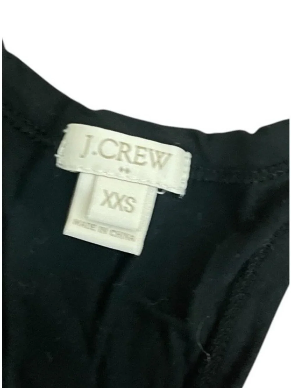 J CREW Women's Size XXS Black Maxi Dress with Slit and Elastic Waist